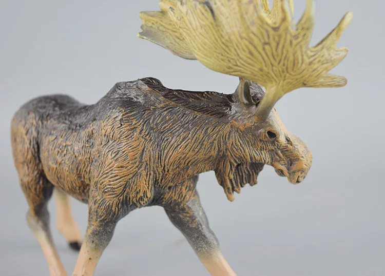 New Products Animal Model Africa Wild Forest Animal Picture Lion Bison Snow Deer Model Ornaments