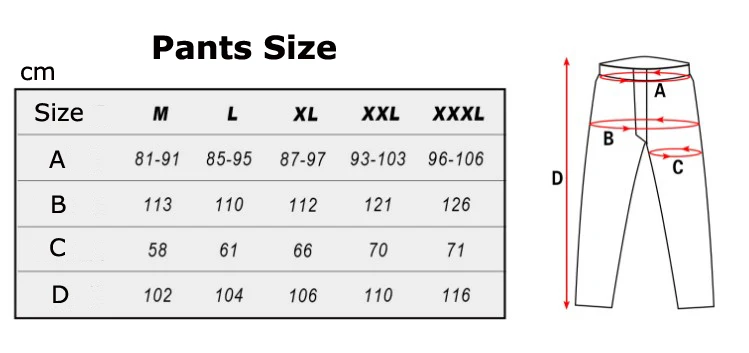 pants size
