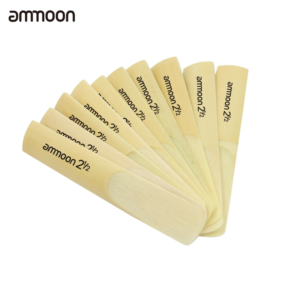Ammoon 10 шт. Саксофон сопрано Sax 2 5 1/2 бамбуковые тростники набор аксессуаров
