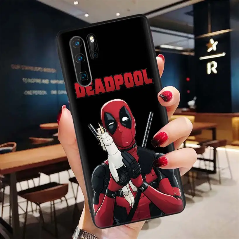Забавный черный мягкий чехол Deadpool Dead Pool для huawei P30 P20 P10 Lite Pro P Smart Z mate 30 10 20 Lite чехол для телефона