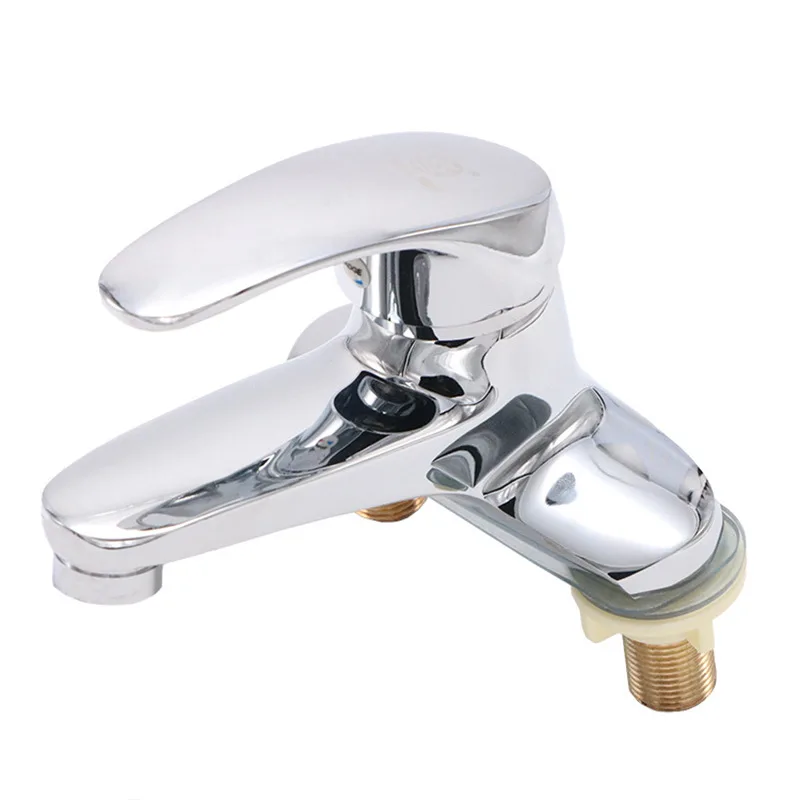

Copper Two Couplets Basin Hot And Cold Faucet Inter-platform Basin Ceramic Basin Wash Basin Faucet Manufacturers Direct Selling