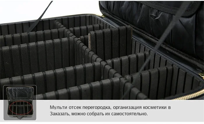 Профессиональный Чехол для макияжа из искусственной кожи, высококачественный чехол для косметики Bolso Mujer, дорожный органайзер для макияжа, сумка для хранения, женская