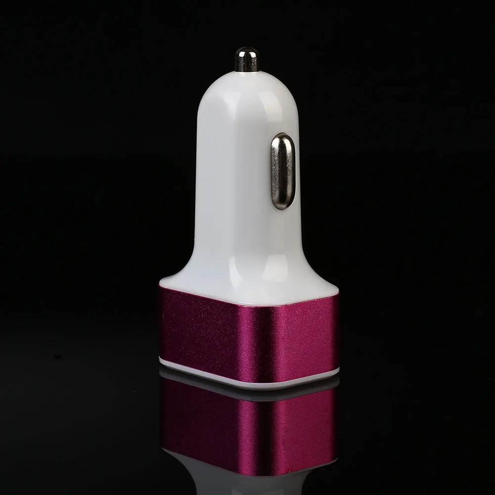 Автомобильный прикуриватель DC12-24V двойной USB 3 порта разветвитель зарядное устройство
