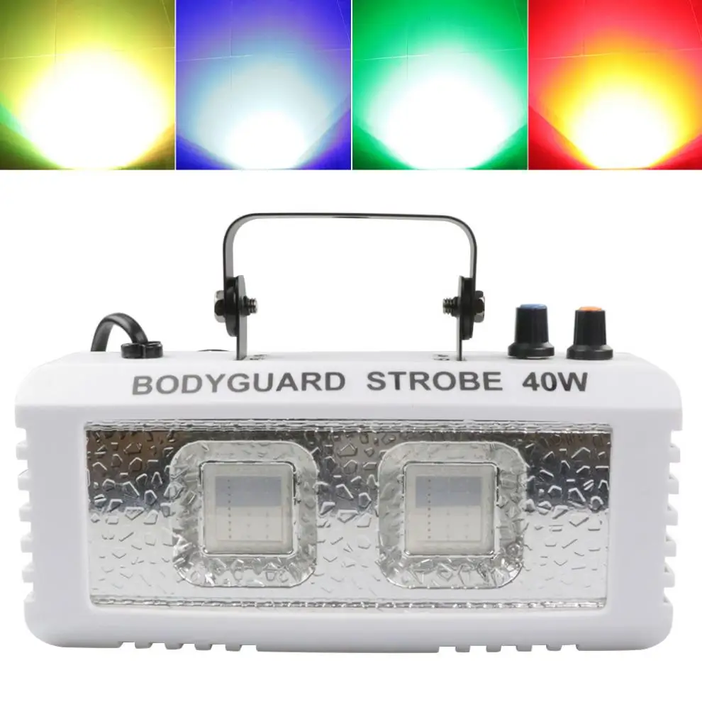 2LED 40 Вт красочные светильник Mini Strobe светильник голос Управление безграничные передачи сценический эффект светильник подходит для вечерние бар Семья KTV