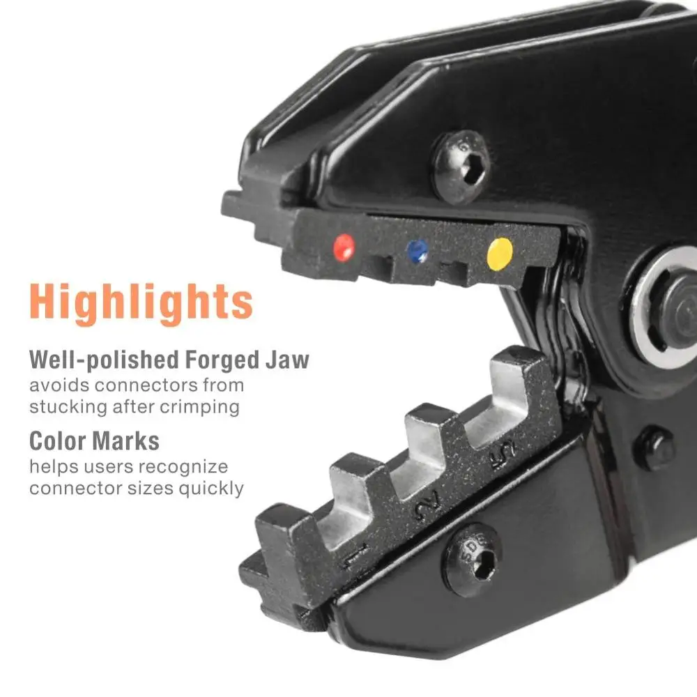 IWISS IWS-2210H Crimping pliers kit Heat Shrink Connectors Crimping Tool  with 120pcs Heat Shrink Connectors from AWG22-10 3