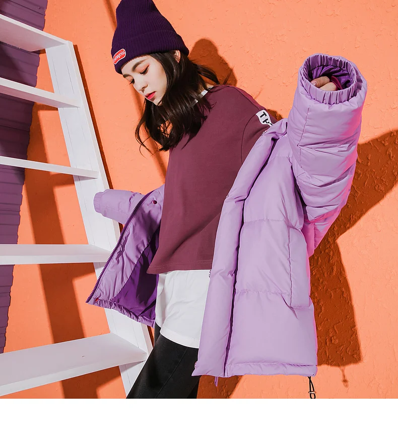 White duck down jacket female in 's new fashion coat in the fall and winter of long