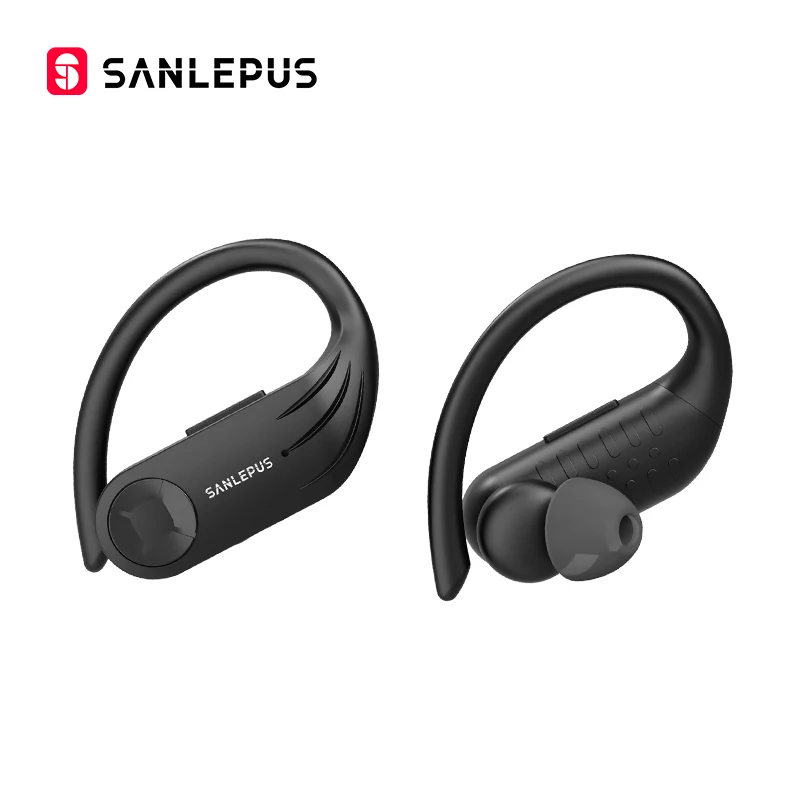 SANLEPUS TWS Bluetooth наушники с микрофоном светодиодный дисплей беспроводные Bluetooth наушники водонепроницаемые с шумоподавлением