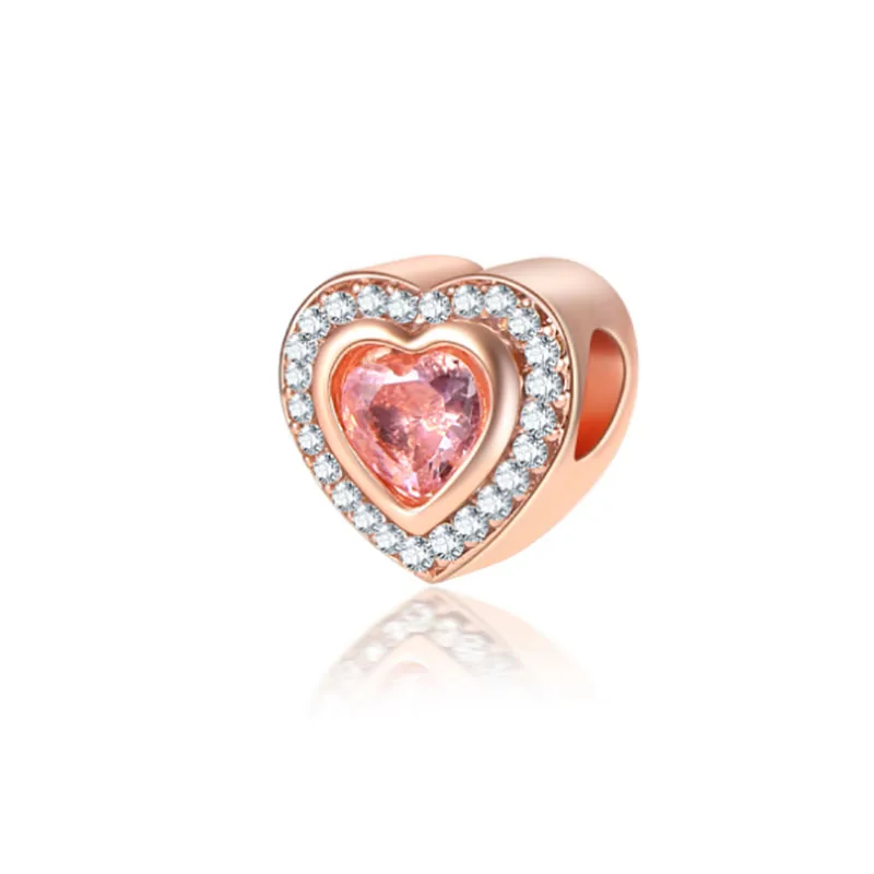 Подходит для Berloque Pulseira Charms серебро плата Де Ли 925 браслет бусины для изготовления ювелирных изделий Bijoux Charm - Цвет: CTB929jin
