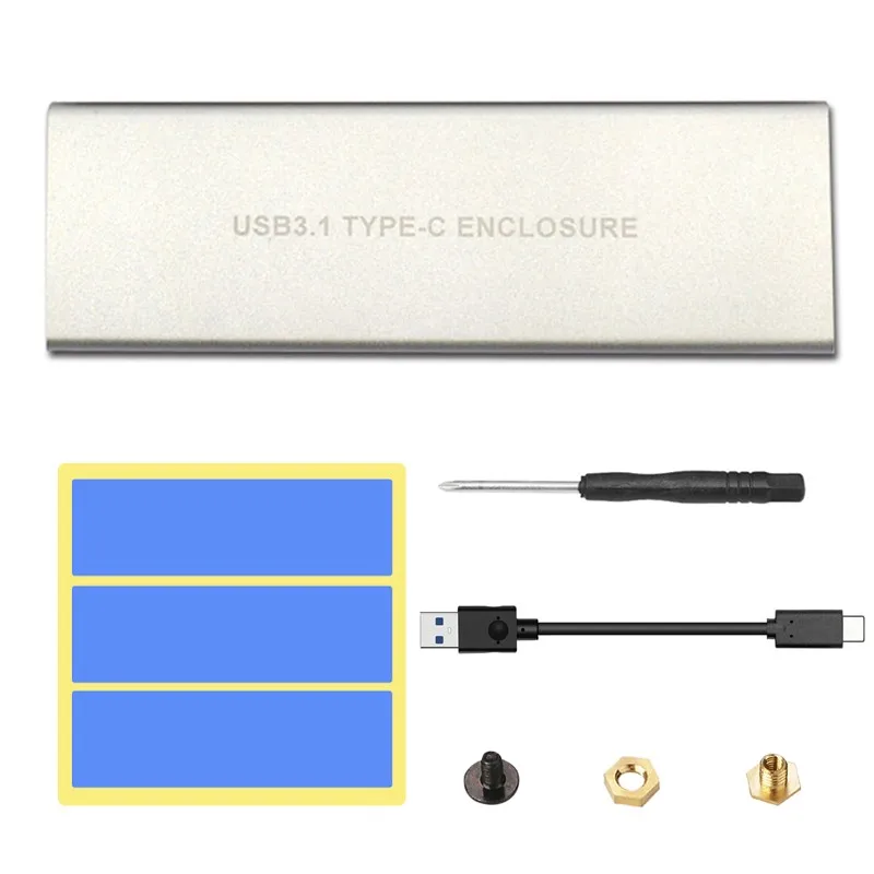 NVMe корпус HDD чехол M.2 PCIE NVMe SSD для USB 3,1 type-C конвертер HDD коробка адаптер корпус чехол для M Key M2 SSD жесткий диск
