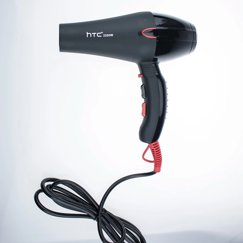 Htc профессиональный фен для волос, фен с отрицательными ионами, 2200 Вт, фен для волос, супер горячий и холодный ветер, фен для волос, для салона, дома