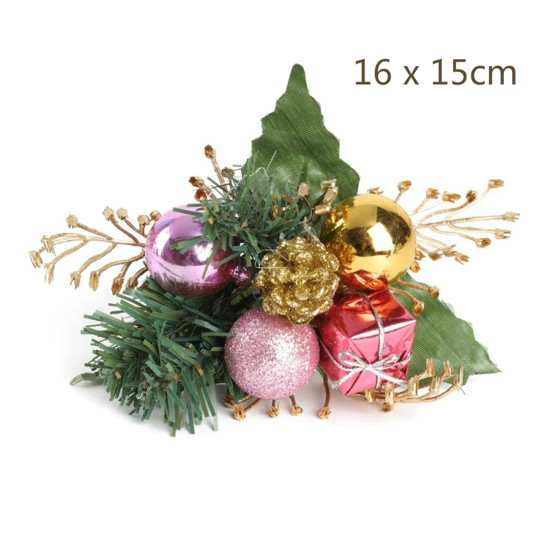 Рождественское подвесное украшение, гирлянда, кулон, Рождественский венок, украшения из ротанга, праздничные, вечерние, на елку, подвесные, праздничные - Цвет: A4