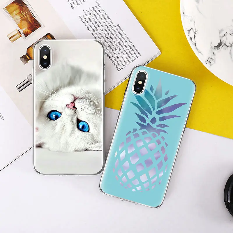 蓝眼猫、蓝底菠萝-1