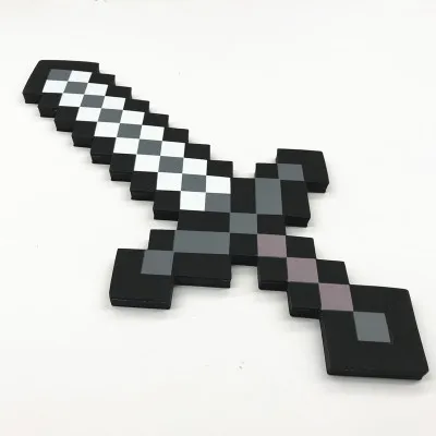

Newest design Size 45cm Minecrafted Blue Diamond Sword Soft EVA foam toys sword Gray Pickaxe For Children children toys