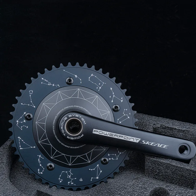 SKEACE ピスト用クランクセット 165mm 48T BB付属　シルバー SKEACE 165mm 新品 ピストクランク 48t BB付き PCD144 - メルカリ