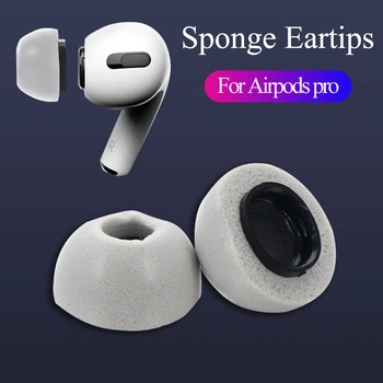 

Memory Foam Silicone Ear Tips Noise reduction S/M/L Soft Replacement Earbuds Earphone Cover Cap For Airpods Pro Black White