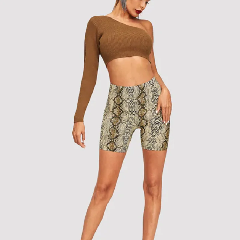 winter dresses for women Fashion Leopard Print Women Shorts Casual Snake Print Fitness Short ForLady Women HighWaist Casual Biker short femme Cool Unisex american eagle shorts