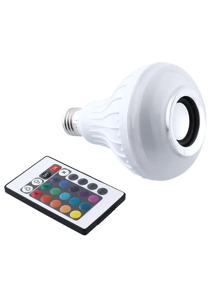 E27 Bluetooth мини аудио динамик RGB цветной светильник теплый белый лампочка музыкальная лампа