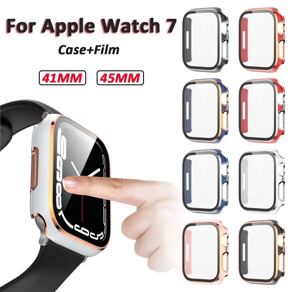 Защитный чехол из закаленного стекла для Apple Watch 7/iwatch 7 | Электроника