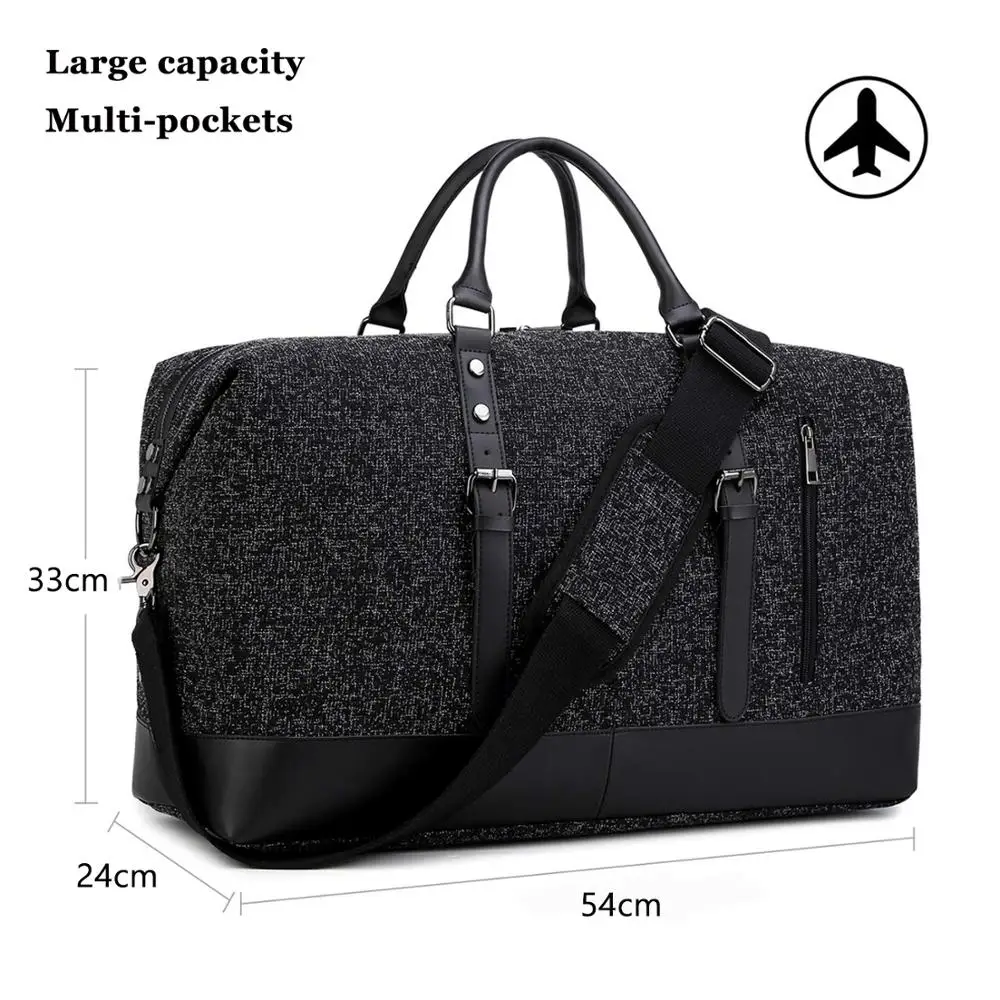 MARKROYAL, модная дорожная сумка, Оксфорд, унисекс, дорожная сумка, сумка для переноски багажа, сумка-тоут, сумка для путешествий, черная и серая