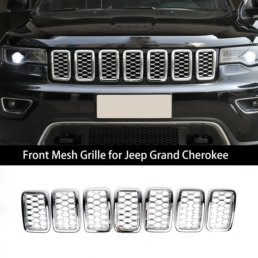 Автомобиль соты передняя решетка сетки гриль вставка крышка подходит Jeep Grand Cherokee