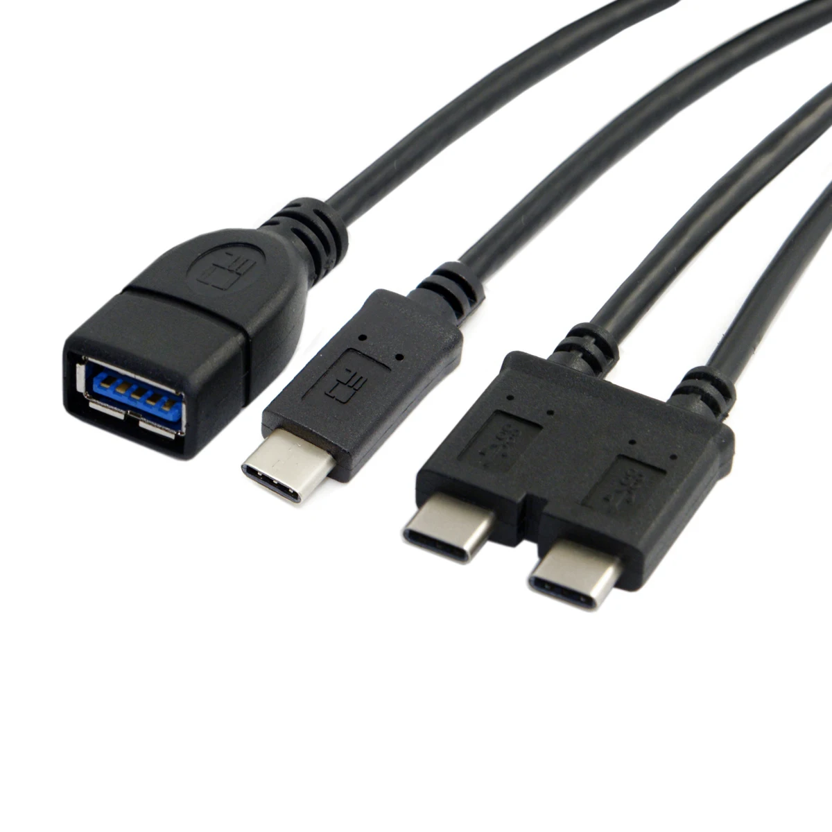 

USB 3.1 Type-C to USB-C USB 3.0 Cable Adapter Dual Port USB C Cable USB OTG Data Cable for New 13 inch Macbook Pro