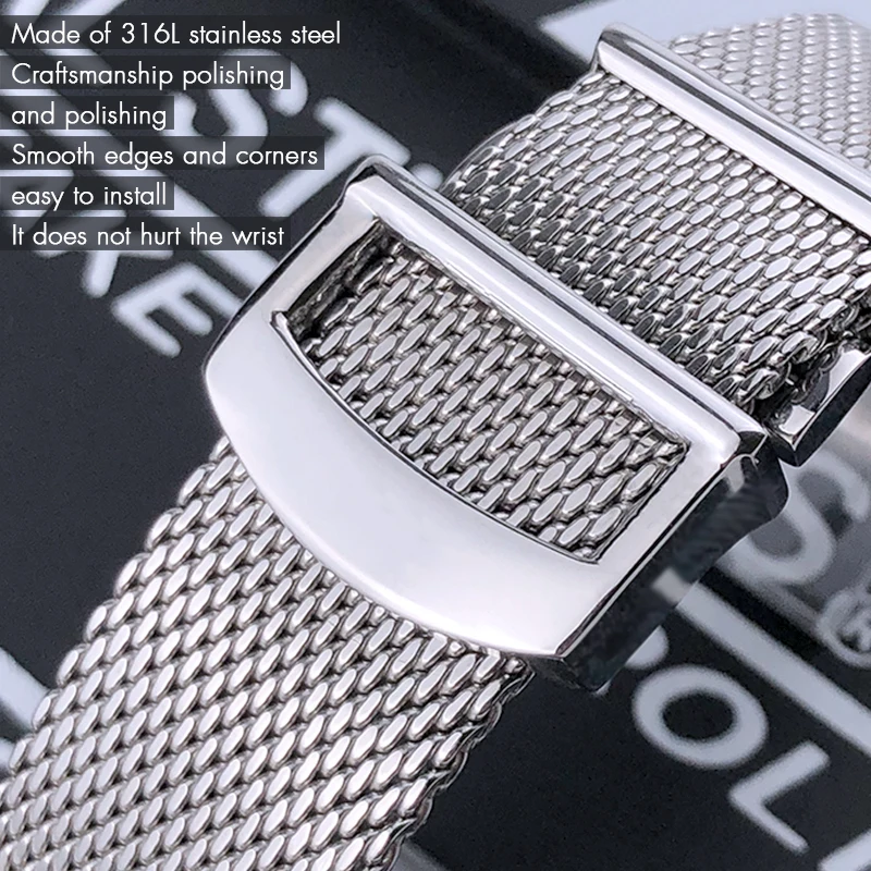IWCオイスターブレス20mm 20mm 21mm 22mm High Quality Stainless Steel Solid Watchband