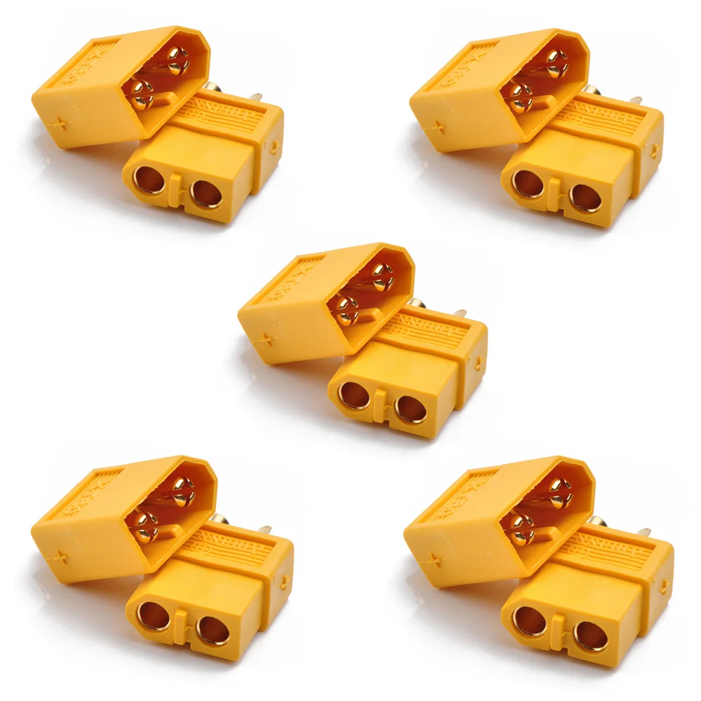 10 pares XT60 XT30 T-Plug hembra-varón de bala conectores para vehículo de control remoto en miniatura Avión Helicóptero FPV Racing drones piezas de DIY