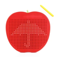 Магнитная пластиковая доска для рисования, милая, легко переносится, обучающая игрушка, доска для письма на Рождество, детский подарок на день рождения