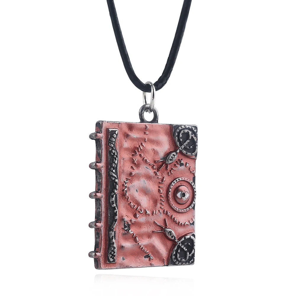 

Series TV The Vampire Diaries Necklace Quaint Magic Book Conquer Vampire Necklaces For Man Women Daily Wear Fashion Jewelry