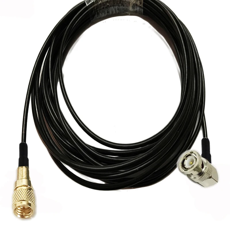 BNC male Right Angle to M5 Microdot Compatible Connector 10-32 UNF Vibration Acceleration Sensor Test Pigtail RG174 Cable 1m 3m 5m 10m |