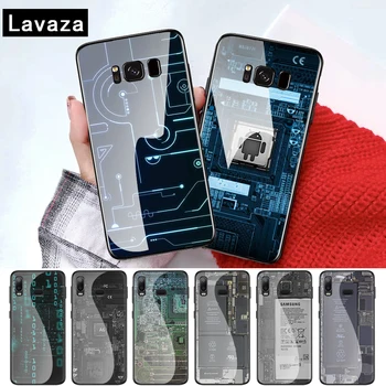 

Circuit Board Luxury Coque Glass case for Samsung S7 Edge S8 S9 S10 Plus A10 A20 A30 A40 A50 A60 A70 Note 8 9 10