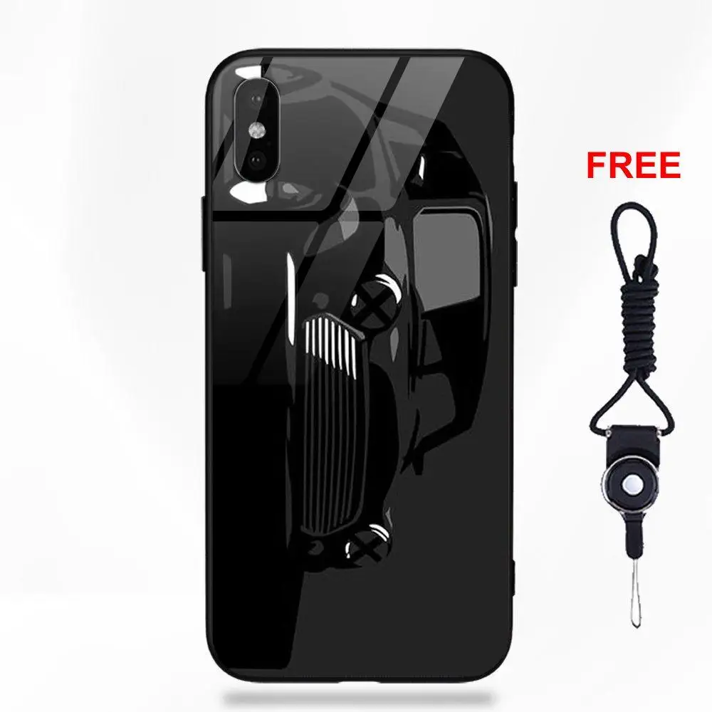 Omdnwd Mini Cooper Jcw Logo Soft TPU Frame+Tempered Glass Mobile Case For Apple iPhone X XS Max XR 5 5C 5S SE 6 6S 7 8 Plus