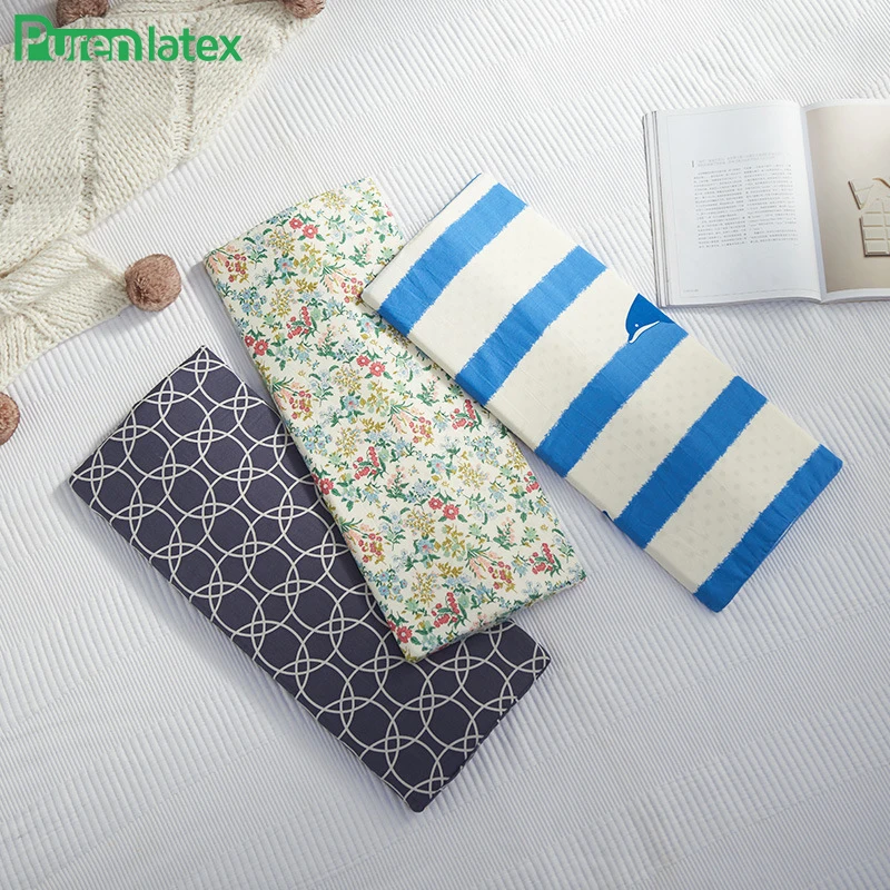 

PurenLatex 93% Natural Latex Pillow for Pregnant Women Triangle Orthopedic Pillow Waist Back Cushion Slow Rebound Pressure Mat