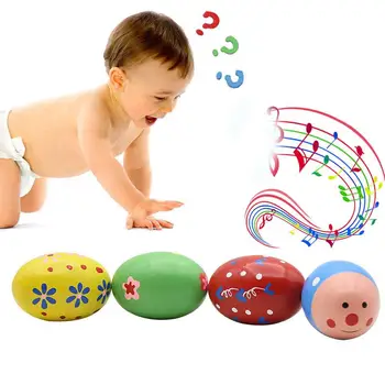 

Sand Eggs Rhythm Play House Noise Early Childhood Education Musical Instruments Toys Madeira Sand Eggs Durable Wood Random