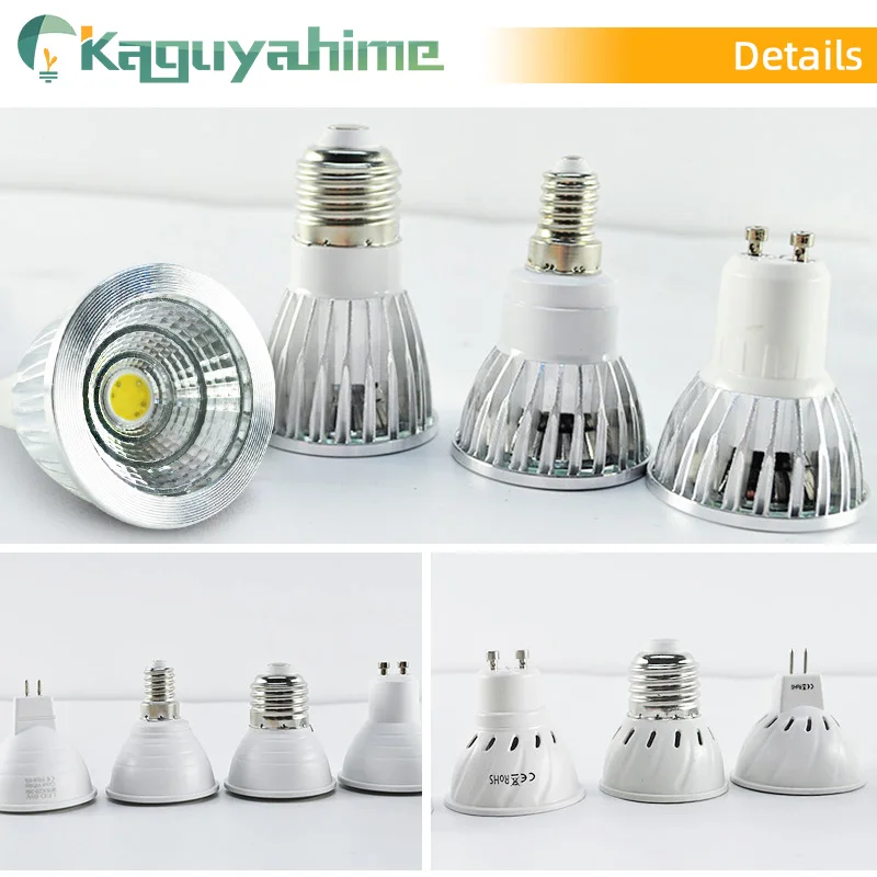 =(K)= 4pcs/Lot Dimmable LED MR16 GU10 Spotlight LED Lamp 6W 7W 8W AC 220V 240V Spot LED Bulb Light Decor Home Lamp Bulbs LED