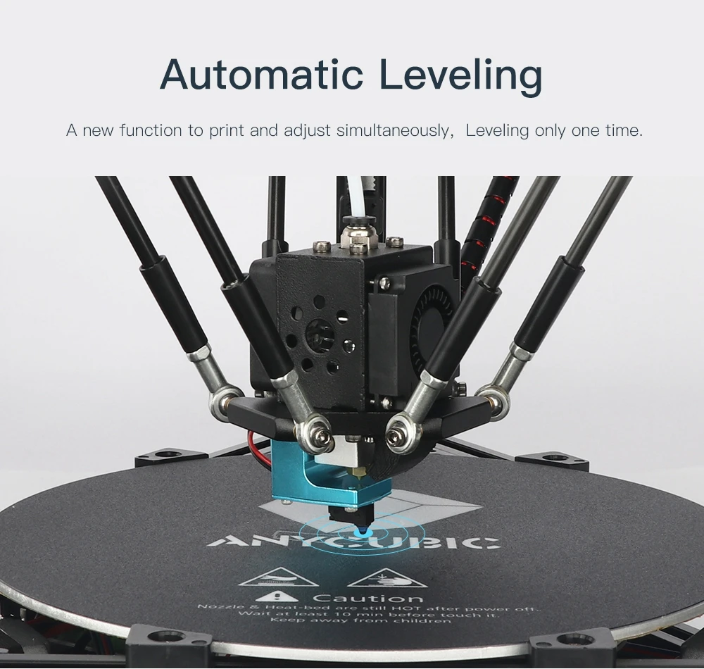 ANYCUBIC Kossel 3d Printer Kit с модульной сборкой PLA Простота установки автоматического уровня FDM 3д принтер Desktop DIY 3d принтер