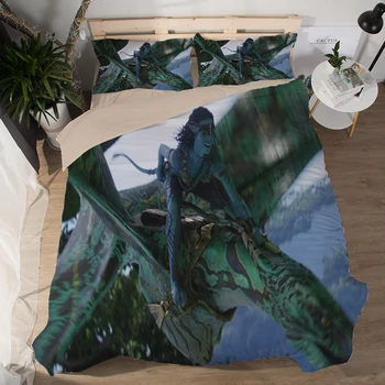 

Flying dragon 3d movie Bedding Set Duvet Covers Pillowcases Alien Movie Series Comforter Bedding Sets Bedclothes Bed Linen