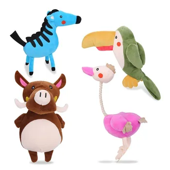 

Cute Bird Pet Dog Cat Plush Squeak Sound Dog Toys Funny Fleece Durability Chew Molar Toy Fit for All Pets