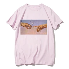 Vaporwave, футболка, Harajuk, топы, футболка, Sad Girl, ретро, аниме, для мужчин, эстетический микеланжело, японский мужской/wo, Мужская футболка, Сексуальная футболка