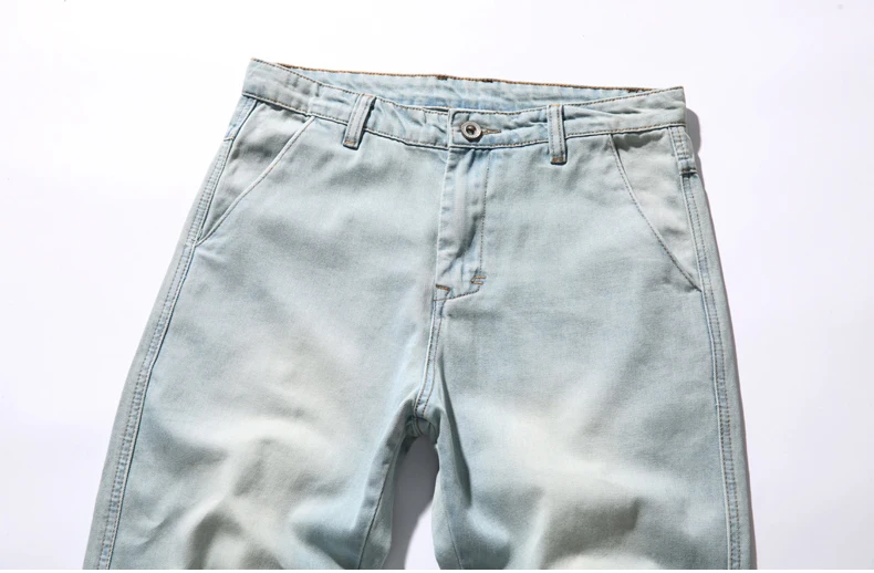 Мужские джинсы, свободные, повседневные, джоггеры размера плюс, хип-хоп, шаровары, джинсовые штаны, одноцветные, синие, качественные брюки, синие джинсы, мужская одежда