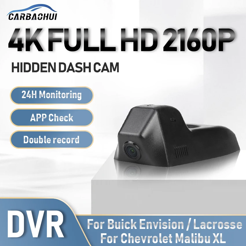 

Car DVR 4K Dash Cam Car Camera Driving Video Recorder 24h Parking record For Buick Envision/Lacrosse For Chevrolet Malibu XL