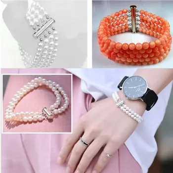

Multi Strand Clasps Lobster Clasp Necklace Magnetic Tube Lock Jewelry Connectors 23GE