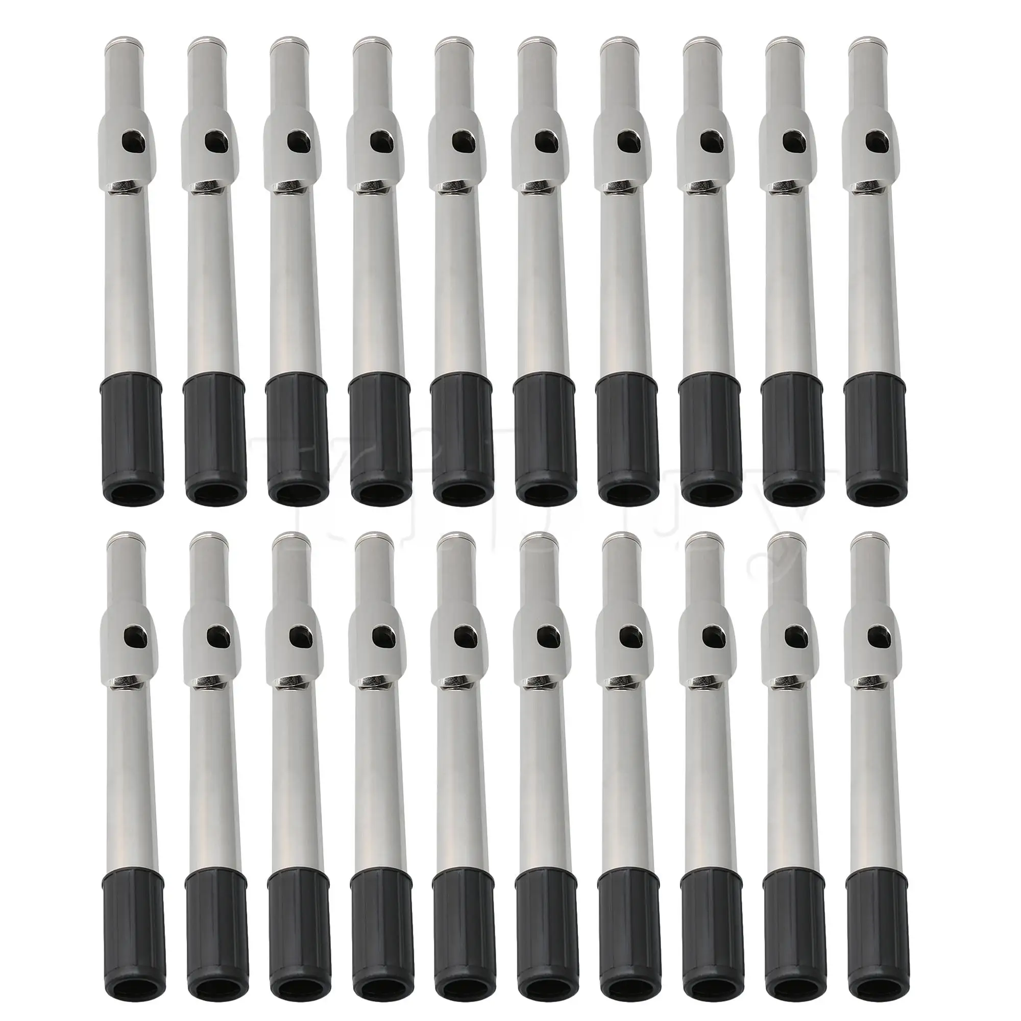 Yibuy 22.6cm Length Flutes Replacement Parts Flute Headjoint Set of 20