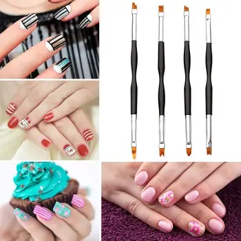 

4pcs/set Nail Painting Brushes Drawing Lines Pen 3d Design Pen Tips Flowers Diy Art Tools Uv Nail Manicure Gel Tools I0M7