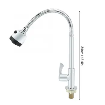 

G1/2in 360 Universal Rotation Single Handle Kitchen Sink Faucet Cold Water Tap