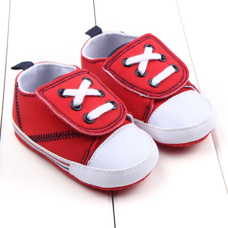 Повседневная обувь для маленьких мальчиков и девочек милые младенцы Новорождённые хлопковая холщевая ткань с перекрестной шнуровкой