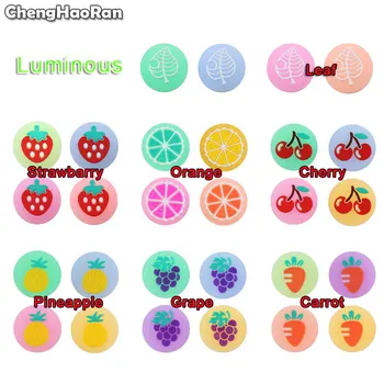 

ChengHaoRan 4pcs Fruit Cherry Thumb Grip Cap For Nintendo Switch Lite NS Joy-Con Gamepad Joystick Cover JoyCon Handle Case Shell