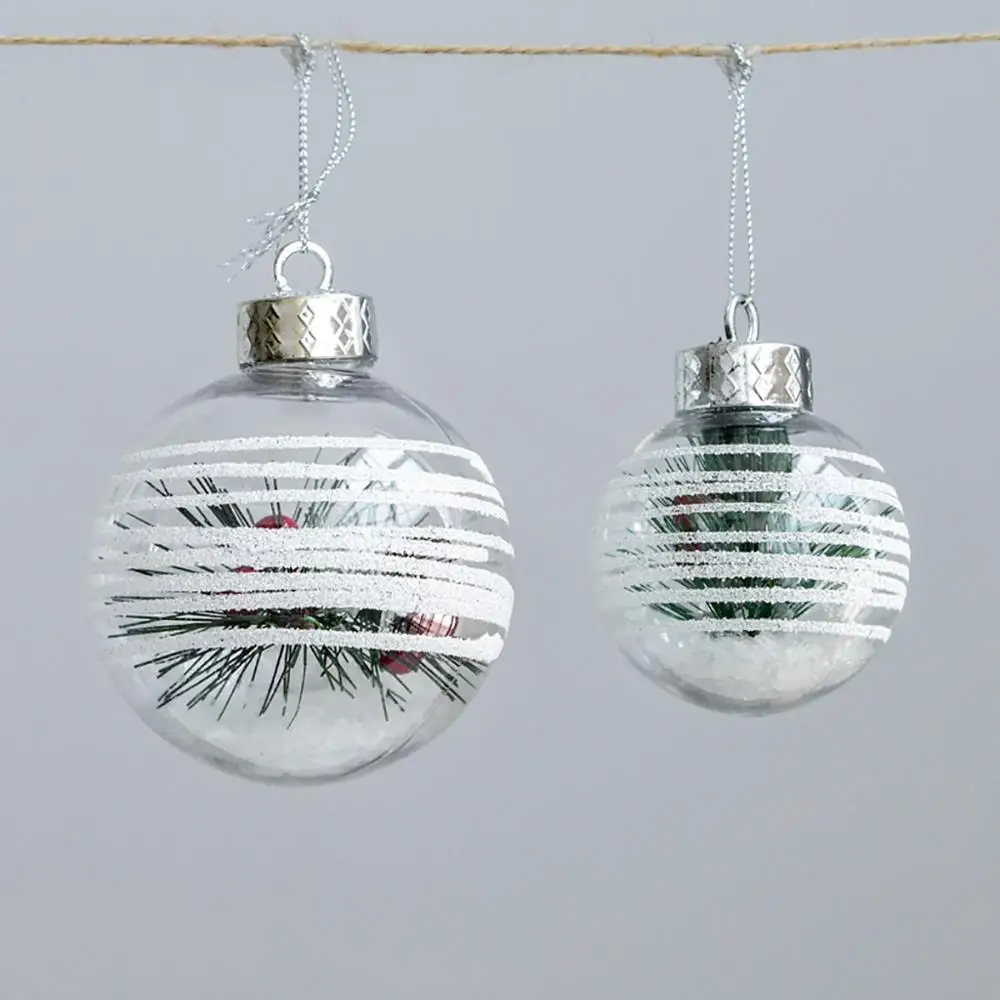 Рождественский шар, подвесные прозрачные украшения для рождественской елки, украшение на год, детские подарки, игрушка для дома, boule sapin de noel#35