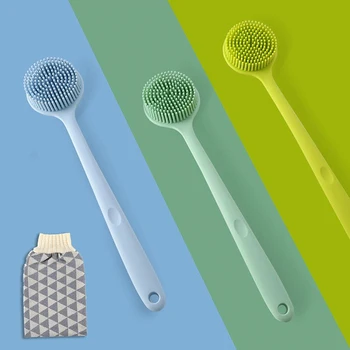 

2020 NEW Long Handled Bath Shower Back SPA Brush Scrubber Skin Cleaning Brushes Body For Bathroom Accessories Clean Tool