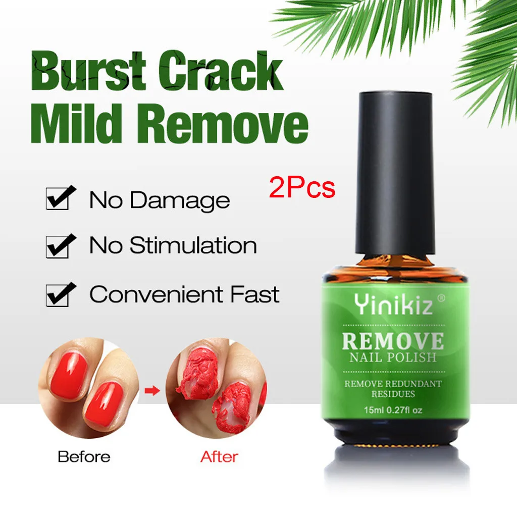Новинка 2 бутылки 15 мл Гель-лак для ногтей Burst Magic Remover Off лак для ногтей для УФ-и светодиодной лампы очиститель впитывающийся праймер для ногтей акриловый